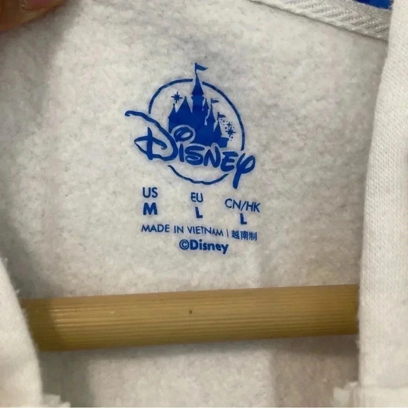 Disney Sweater Womens L White Mickey Mouse Full Zip Hoodie‎ Sweatshirt Ladies - Picture 4 of 11